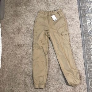 Tan H&M cargo pants size 2 NEW WITH TAGS
